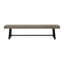 Banc en bois gris - Polyvalent pour différents styles d'espaces extérieurs aménagés, élégant et