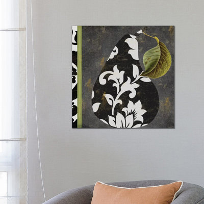 Decorative Pear II 1 Piece Wrapped Canvas Wall Art