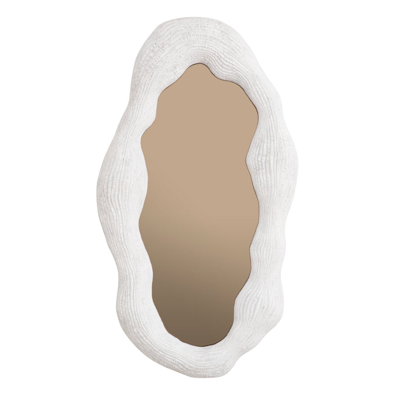 Genta Asymmetrical Fiber Resin Wall Mirror