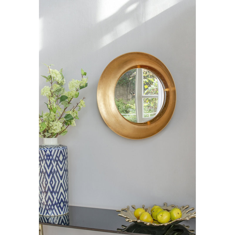 D18.7 X 3.9" Wall Mirror With Led Lighting