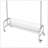 Heavy Duty Garment Rack With Spacious Basket And Wheels, Easy Assembly For Maximum Storage And Mobility, 2 Pieces Per Carton