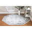 Tapis argenté Pokorny Ikat-61860464