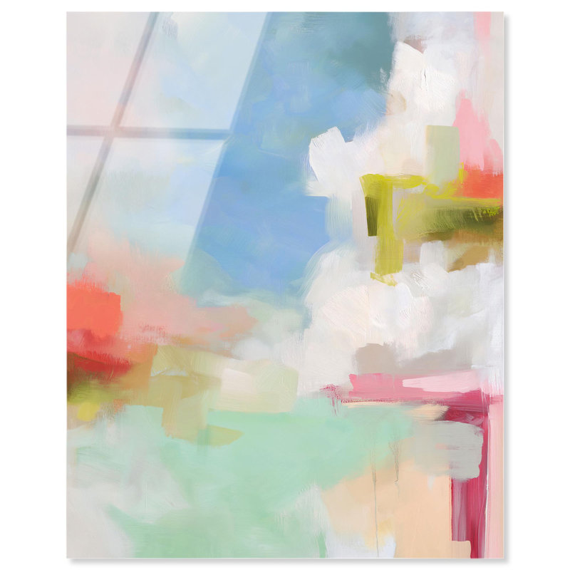 Décoration murale lumineuse à imprimé acrylique Roseat Hues I par Art Remedy, H 20 po x l 16 po