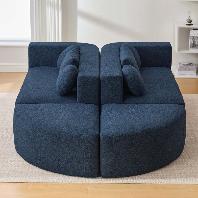 Canapé modulaire Boneless Couch, Bleu
