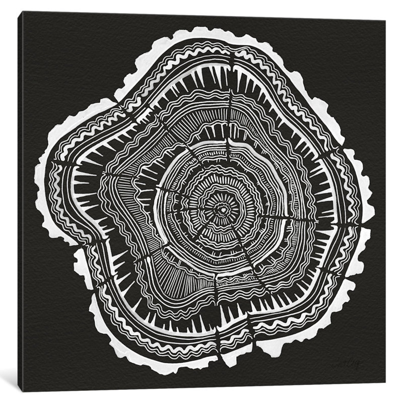 « tree rings ii », impression sur toile, H 12 po x l 12 po x P 1,5 po