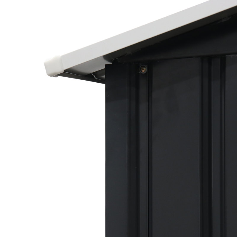 Alaiha 9ft. W x 6ft. D Metal Saltbox Garden Shed