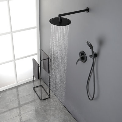 Système de douche complet à pression équilibrée avec valve brute