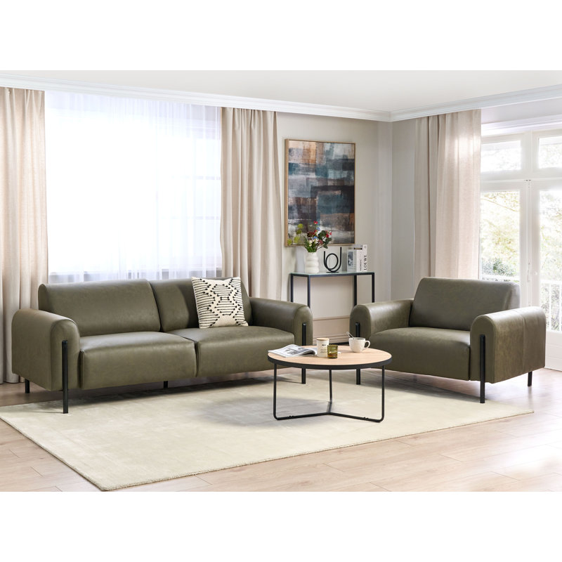 Saiyan 2 - Piece Living Room Set, Dark Green