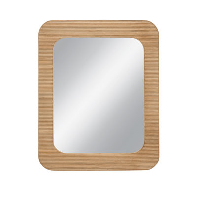 Odessa 50" Rattan Rectangular Wall Mirror