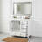 36" White Bathroom Vanity with Ceramic Sink Combo, Abundant Storage Cabinet -2 Soft-close doors and 5 drawers-98354382