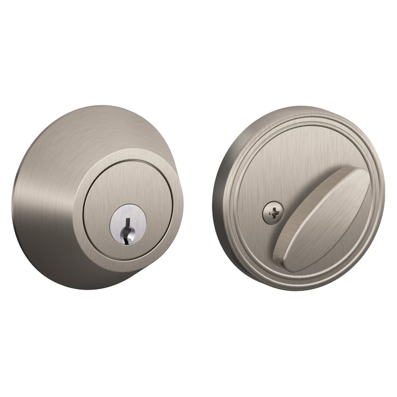Dexter Single Cylinder Deadbolt, Satin Nickel