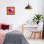"Disco Ball on Orange", art mural encadré par Elizabeth Medley-615679049-615679057