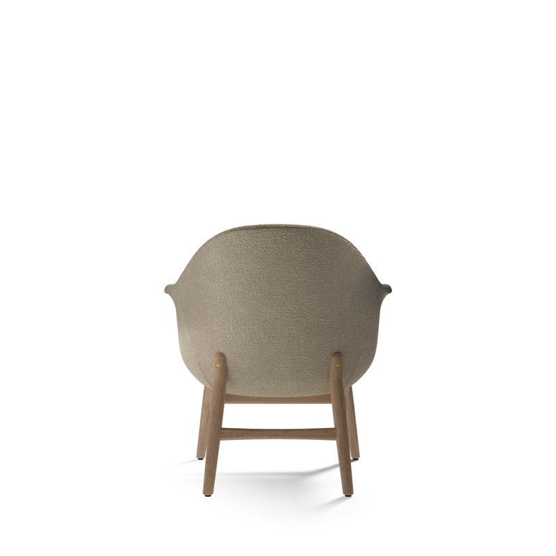 Harbour Armchair, Bouclé 02 Acrylic, Walnut