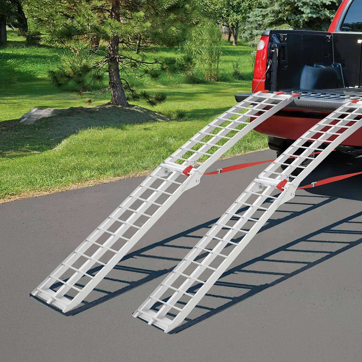 Yesurprise 2Pcs Aluminum Ramps, 1500-10000 Lbs Folding Loading Ramps ...