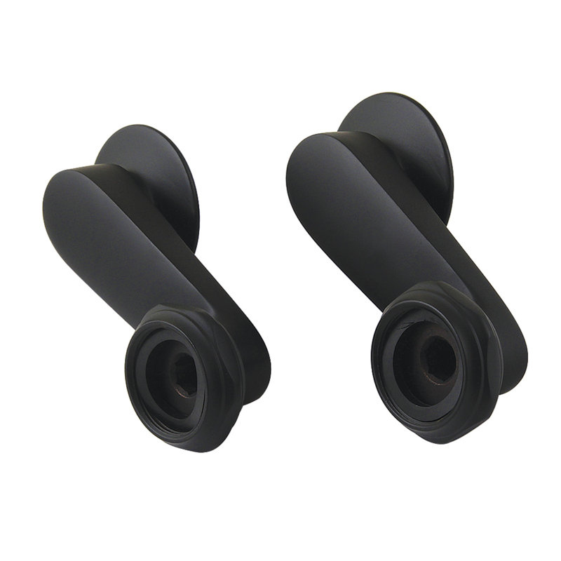 Robinet pivotant pour robinet de baignoire mural Kingston, Noir mat