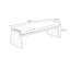 Banc rembourré blanc-354579891