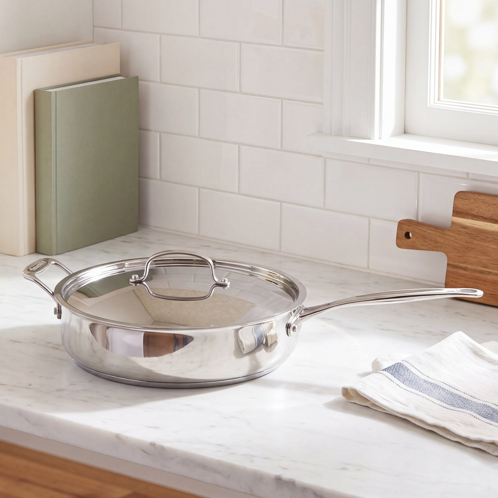 Cuisinart Chef's Classic Stainless Sauté Pan, 5.5 Qt.