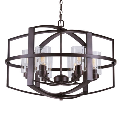 Luminaire suspendu linéaire 6 lumières Lantern