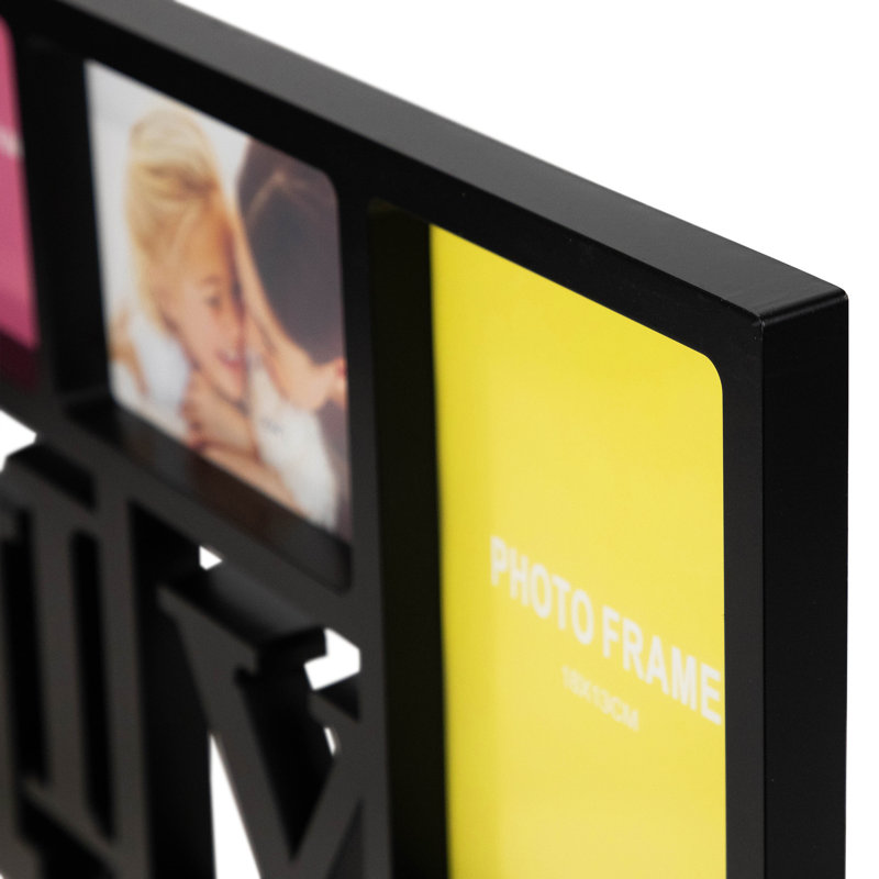 Cadre photo rectangulaire à suspendre 28,75 po, Noir