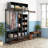 12-Cube Storage Organizer Unit, Modular Closet Organizer With Metal Frame & Plastic Shelves For Bedroom, Office, Kids Room, Portable Storage Shelving System-631833030