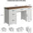 Farmhouse Executive Desk With 7 Drawers-167231497