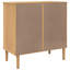 Buffet en bois de pin massif George SENJA 31,5 po x 15,7 po x 31,5 po George Oliver-741960676