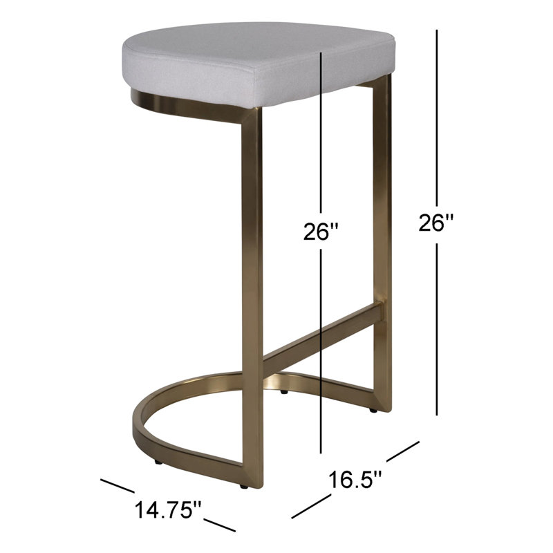 Tabouret de comptoir sans finition 26 po