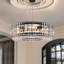 Lustre tambour en cristal à 6 lumières 19,7 po Craggie-330489398-330381330
