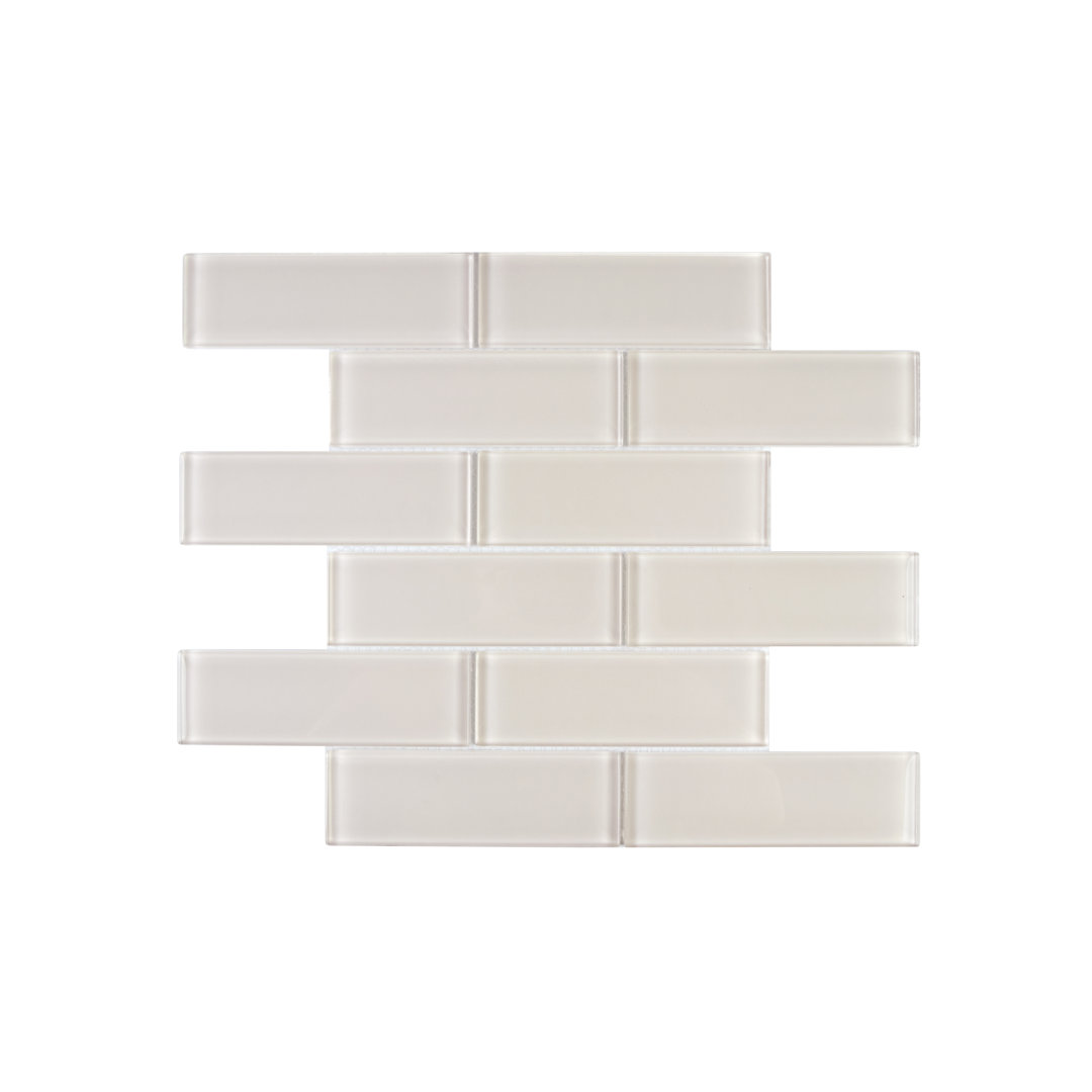 Premium 2" x 6" Straight Edge Glass Mosaic Subway Tile WS Tiles® 