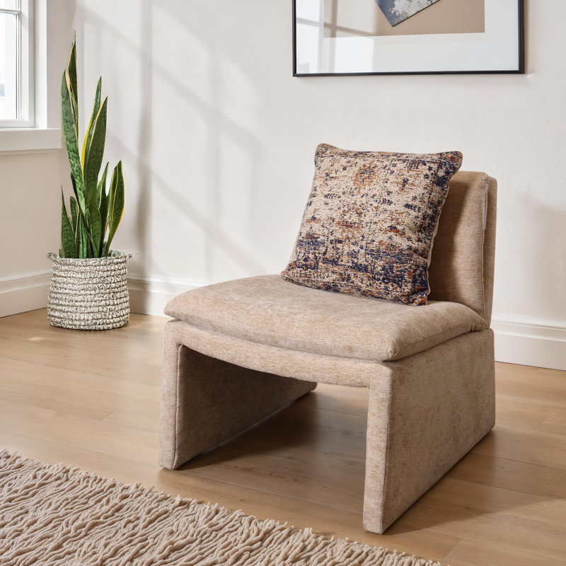  Housse et insert de coussin 100% coton carré / brun / bleu / gris