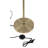 Aletse 62'' Brass Traditional Floor Lamp