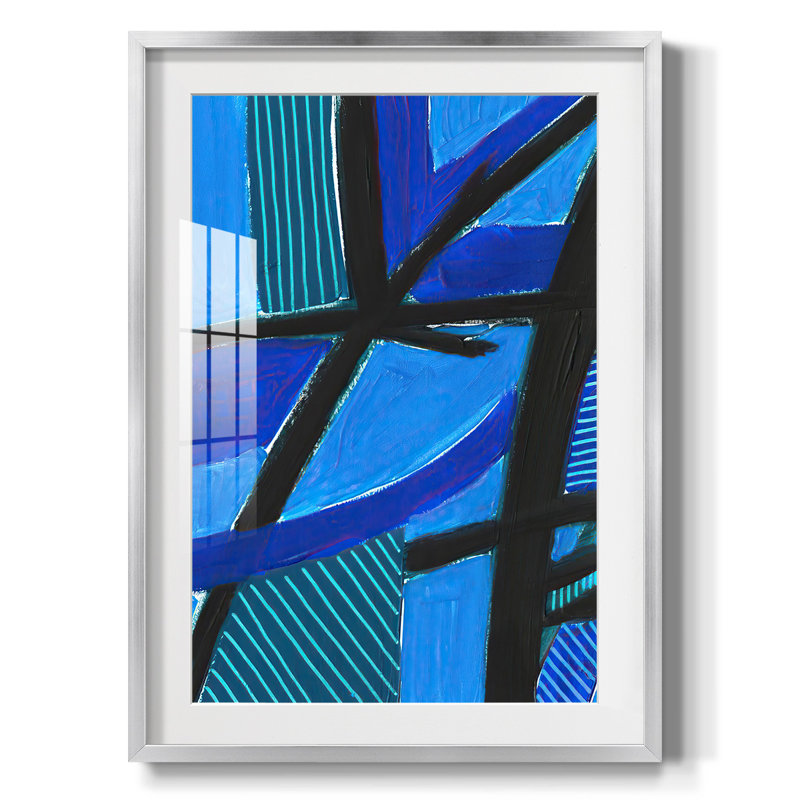 InvolvedBluesII-Framed Print, 28.5" H x 20.5" W, Silver