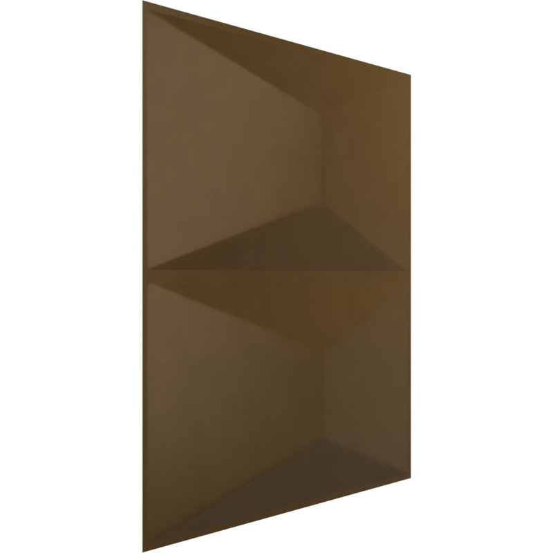 L 19 5/8 po x H 19 5/8 po Panneau mural décoratif 3D EnduraWall Aberdeen, bronze champagne métallique (couvre 2,67 pieds carrés)