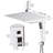 Modern Bathroom Shower Head - Polished Wall Mounted With Rainfall And Faucet Luxury Valve-125172568
