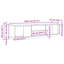 Latitude TV Cabinet with LED Lights 193.5x41x50 cm-386239225