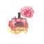 Sweet fragrance - Toile illustrative orange pour la décoration intérieure