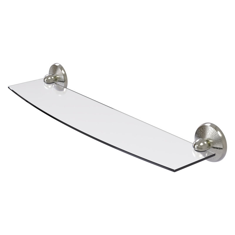 Tilney Bracket Shelf, 24", Satin Nickel