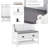 White 3-in-1 Hall Tree Bench with Storage Drawers, Shoe Rack & Cushioned Seat-462504700