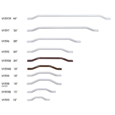 Solo Easigrip Steel Grab Bar White 700mm