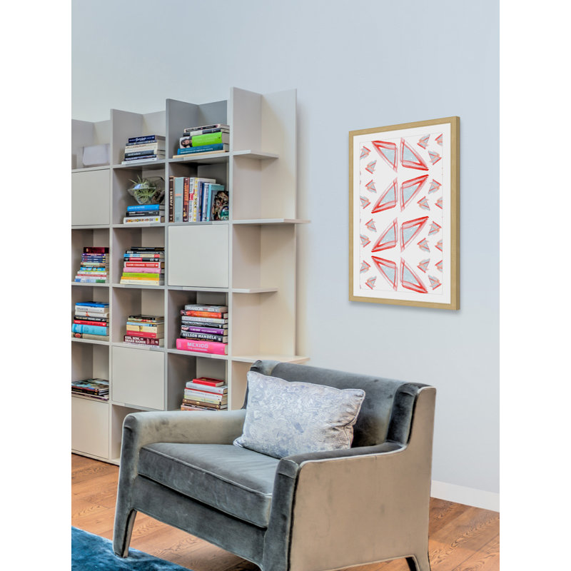 Rearrangement - Single Picture Frame Print, 61cm H x 41cm W x 3.81cm D, White