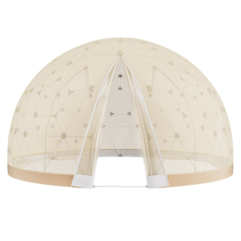 Dome Bubble Tent Double Cover w/ Transparent Window for Camping, 5.77 ft. H x 9.5 ft. W x 9.5 ft. D