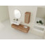 Meuble-lavabo mural 60 po avec lavabo en résine et tiroir à fermeture en douceur 60 po