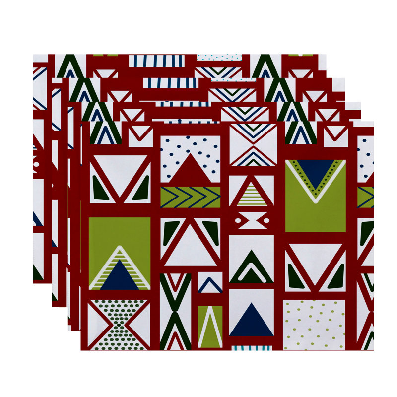 Napperon Christmass, Rouge