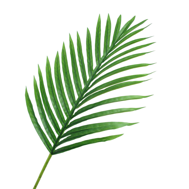 Artificial Palm Leaf Stem Tropical Areca Plant, 25.5" H x 11" W x 0.5" D