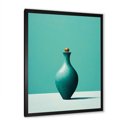 Tenpin turquoise sur toile