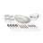 Latitude Run® Enamel Camping Tableware Set-24 Pieces-White with Blue Specs
