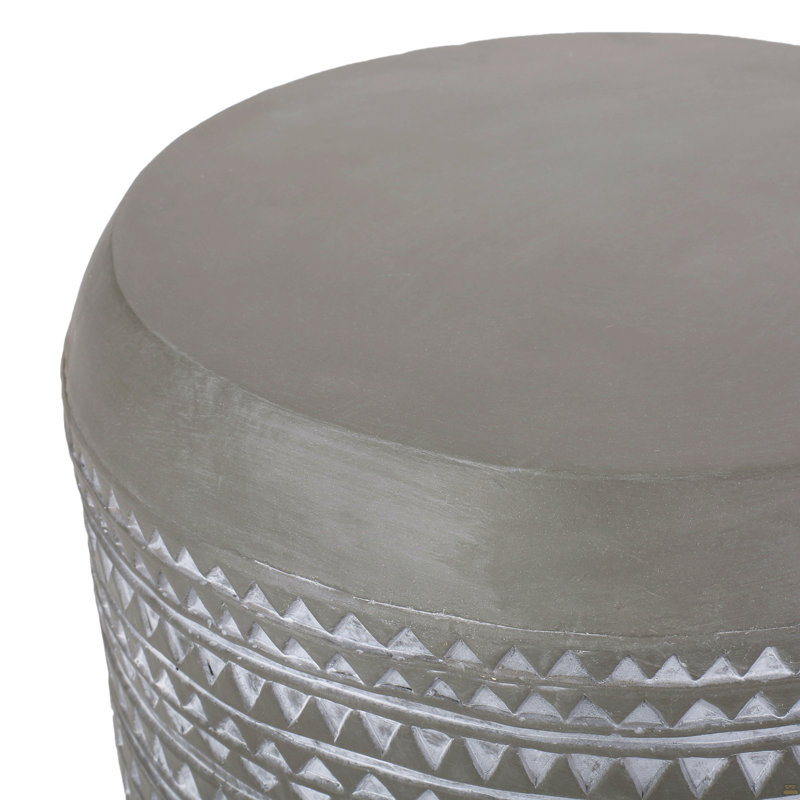 Table d'appoint d'extérieur en béton léger
