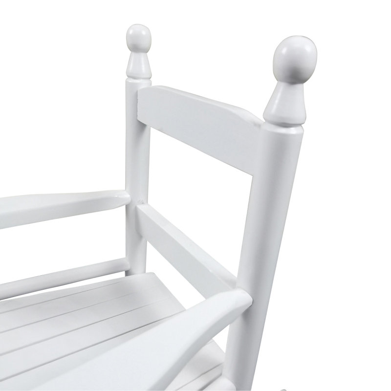 Chaise berçante blanche pour enfants - Intérieur ou extérieur - Convient aux enfants - Durable