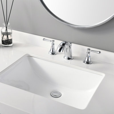 Widespread 2-handle Bathroom Faucet with Drain Assembly