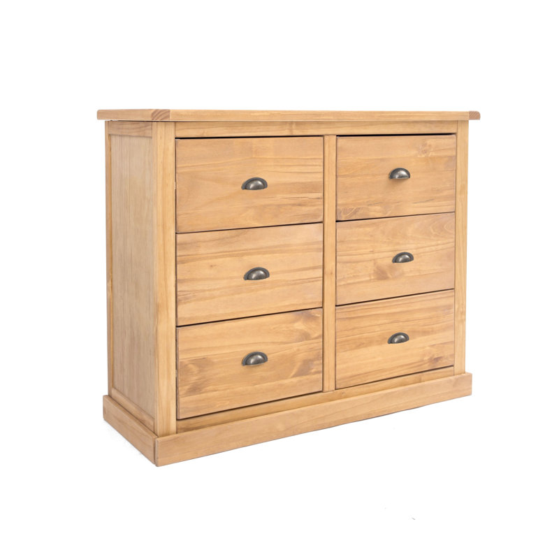 Sarkar 110cm W 6 - Drawer Chest of Drawers